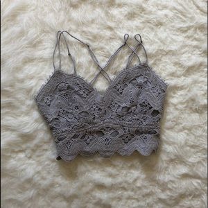 grey bralette/bralette top